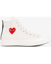 COMME DES GARÇONS PLAY - X Converse Canvas High-Top Sneakers - Lyst