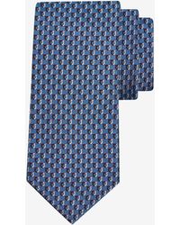 Ferragamo - Bi-Color Gancini Jacquard Silk Tie - Lyst