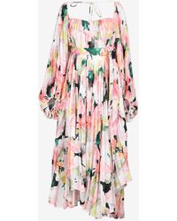 Acler - Lothair Pleated Floral Maxi Dress - Lyst