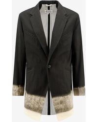 Maison Margiela - Pinstripe Single-Breasted Blazer - Lyst