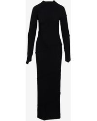 Balenciaga - Spiral Knitted Maxi Dress - Lyst