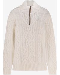 BOSS - Harpreno Wool And Cashmere Sweater - Lyst