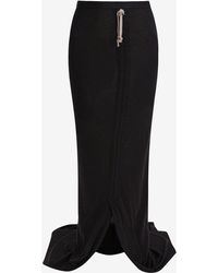 Rick Owens - Edfu Ruched Maxi Skirt - Lyst