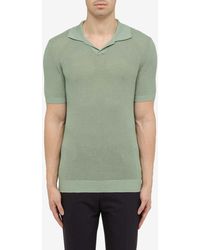Tagliatore - Knitted Polo T-Shirt - Lyst