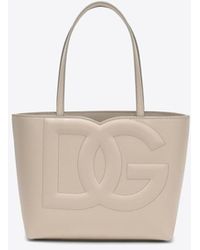 Dolce & Gabbana - Logo-Embossed Leather Tote Bag - Lyst