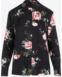 Erdem - Floral Print Long-Sleeved Shirt - Lyst