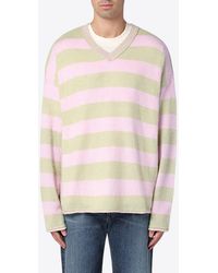New Amsterdam Surf Association - V-Neck Striped Sweater - Lyst