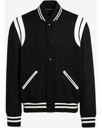Saint Laurent - Wool Bomber Jacket - Lyst
