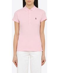 Polo Ralph Lauren - Logo Embroidered Polo T-Shirt - Lyst