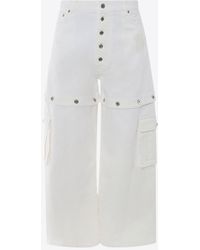Off-White c/o Virgil Abloh - 90's Logo Patch Cargo Jeans - Lyst