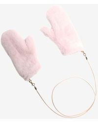 Max Mara - Ombrat Teddy Mittens - Lyst