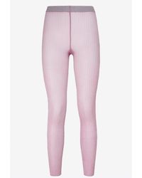 Miu Miu Lurex-embellished Tights - Pink