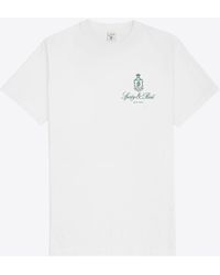 Sporty & Rich - Vendome Logo Print T-Shirt - Lyst