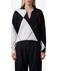 Max Mara - Sala Argyle Wool Soft Sweater - Lyst