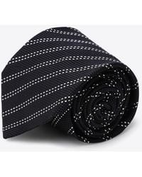 Destin - Striped-Pattern Silk Tie - Lyst
