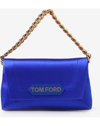 Tom Ford - Mini Chain Satin Top Handle Bag - Lyst