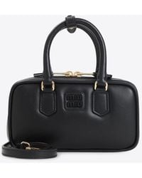 Miu Miu - Mini Arcadie Calf Leather Handbag - Lyst