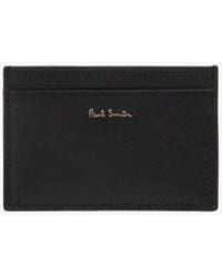 Paul Smith - Leather Cardholder With Signature Stripe Details - Lyst