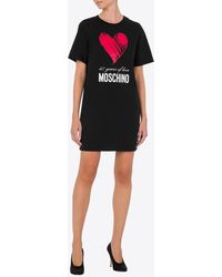 Moschino - 40 Years Of Love T-Shirt Dress - Lyst
