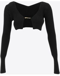 Jacquemus - La Maille Pralu Cropped Top - Lyst