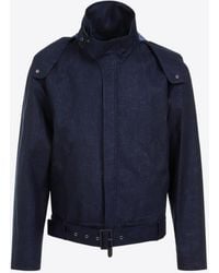 Giorgio Armani - Hooded Linen Jacket - Lyst