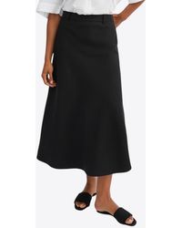 Skall Studio - Emina Linen Midi Skirt - Lyst