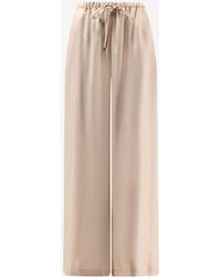 Alysi - Wide-Leg Drawstring Silk Pants - Lyst