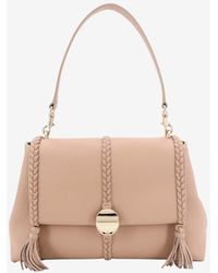 Chloé - Medium Penelope Grained Leather Top Handle Bag - Lyst