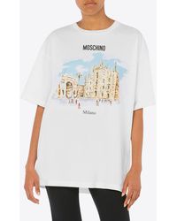 Moschino - Archive Print Short-Sleeved T-Shirt - Lyst