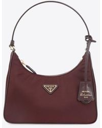Prada - Mini Re-Edition 2005 Re-Nylon And Saffiano Shoulder Bag - Lyst