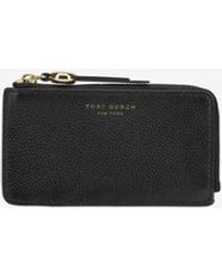 Tory Burch - Romy Leather Zip Cardholder - Lyst