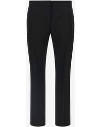 McQueen - Wool Cigarette Tailored Pants - Lyst