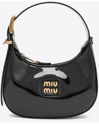 Miu Miu - Leather Hobo Shoulder Bag - Lyst