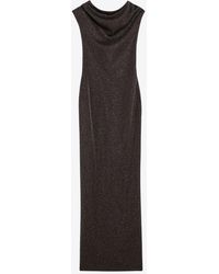 Max Mara - Eschimo Lurex Yarn Maxi Dress - Lyst