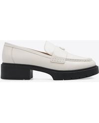 COACH - Leah Leather Loafer (Chalk) Shoes - Lyst