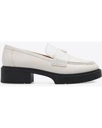 COACH - Leah Leather Loafer (Chalk) Shoes - Lyst