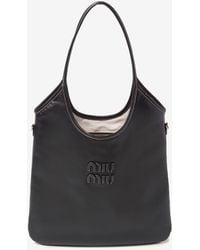 Miu Miu - Ivy Logo-appliqué Tote Bag - Lyst