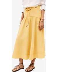 Ba&sh - Donia Tie-Waist Midi Skirt - Lyst