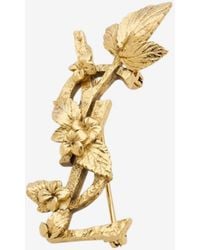 Saint Laurent - Cassandre Brooch With Hydrangea-Motif - Lyst