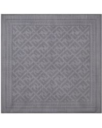 Fendi - Patterned Silk-Blend Scarf - Lyst