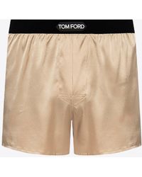 Tom Ford - Logo Jacquard Silk Boxers - Lyst