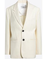 Ami Paris - Single-Breasted Wool Jacket - Lyst