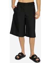 McQueen - Patterned Bermuda Shorts - Lyst