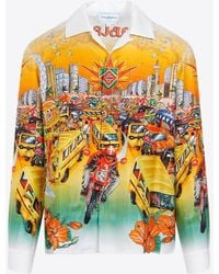 Casablancabrand - Traffic Graphic Print Long-Sleeved Shirt - Lyst