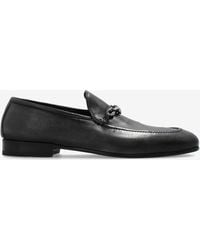 Jimmy Choo - Marti Reverse Leather Loafers - Lyst