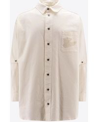 Off-White c/o Virgil Abloh - 90S Logo Convertible Denim Shirt - Lyst