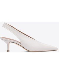 Lella Baldi - Muse 45 Nappa Leather Slingback Pumps - Lyst