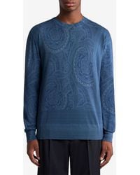 Etro - Paisley Silk And Cashmere Sweater - Lyst