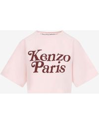 KENZO - Logo-Printed Cropped T-Shirt - Lyst