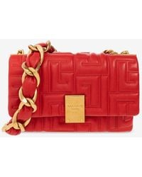 Balmain - Small 1945 Quilted Leather Shoulder Bag - Lyst